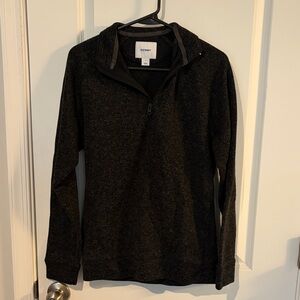 Old Navy Men's Charcoal Zip-Up Sweater